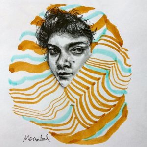 scarf Drawing by Marzabal