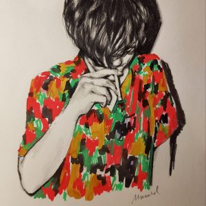 Hawaian Shirt Drawing by Marzabal-SOLD