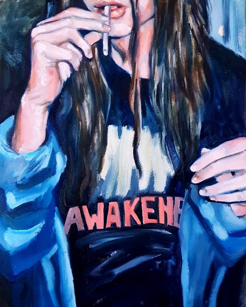 Awakeness, 17 x 22´, oil painting over canvas, 2019