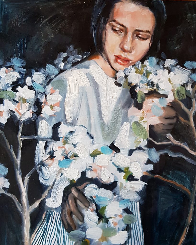 The Flowers of your Garden, oil painting, 22x28", 2019